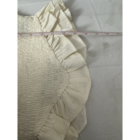 One Clothing Womens Small Peasant Babydoll Ivory Cami Priarie Cottagecore Femme - Picture 8 of 9